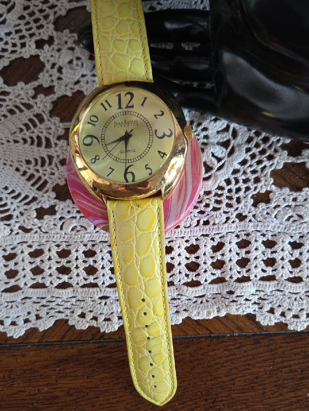 Joan Rivers Classics Watch with Roman Numerals Leather Strap